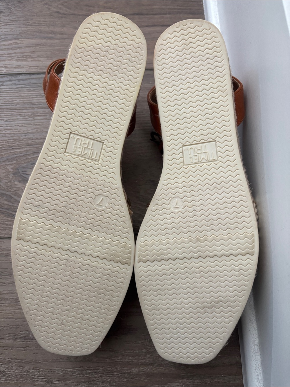 Metallic Woven Ankle-Strap Flats - Gold - Picture 5 of 5